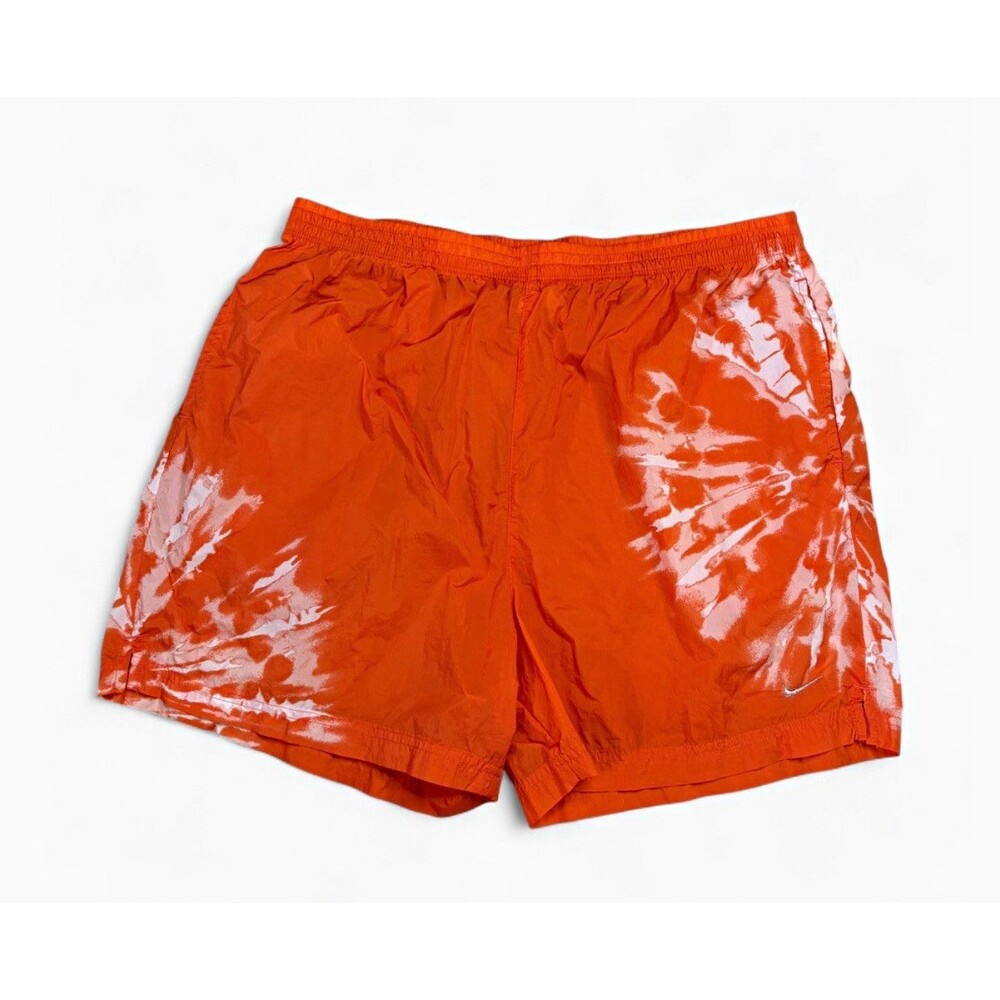 Nike Sportswear Woven Tie Dye Shorts Size L Orange White Resort Pack